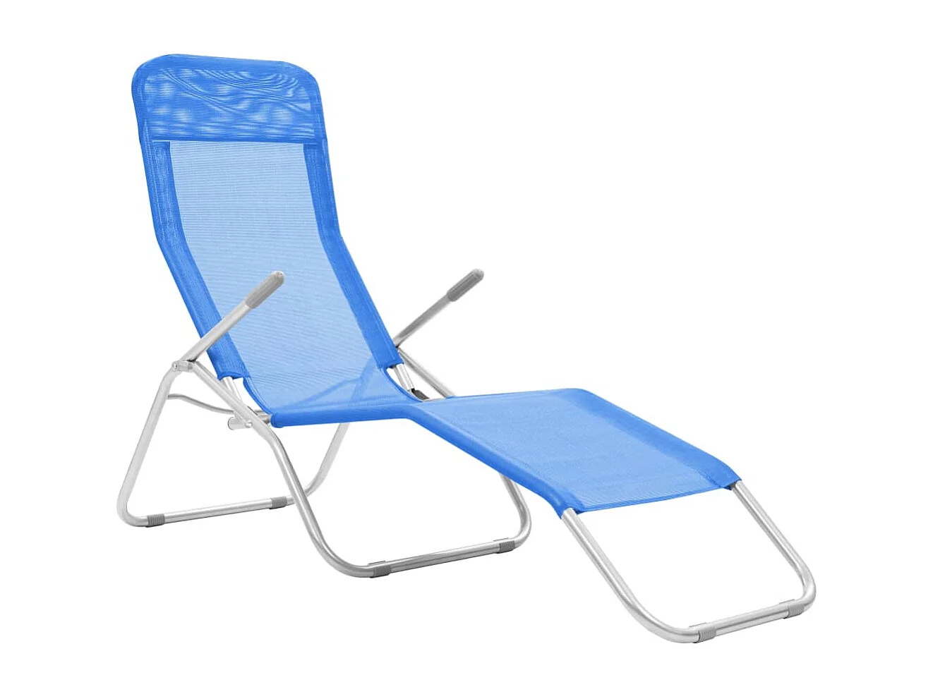 Klappliegen 2 Stk. Textilene Blau