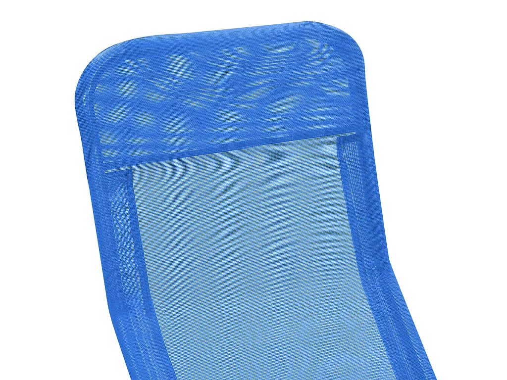 Tumbonas plegables 2 unidades textilene azul