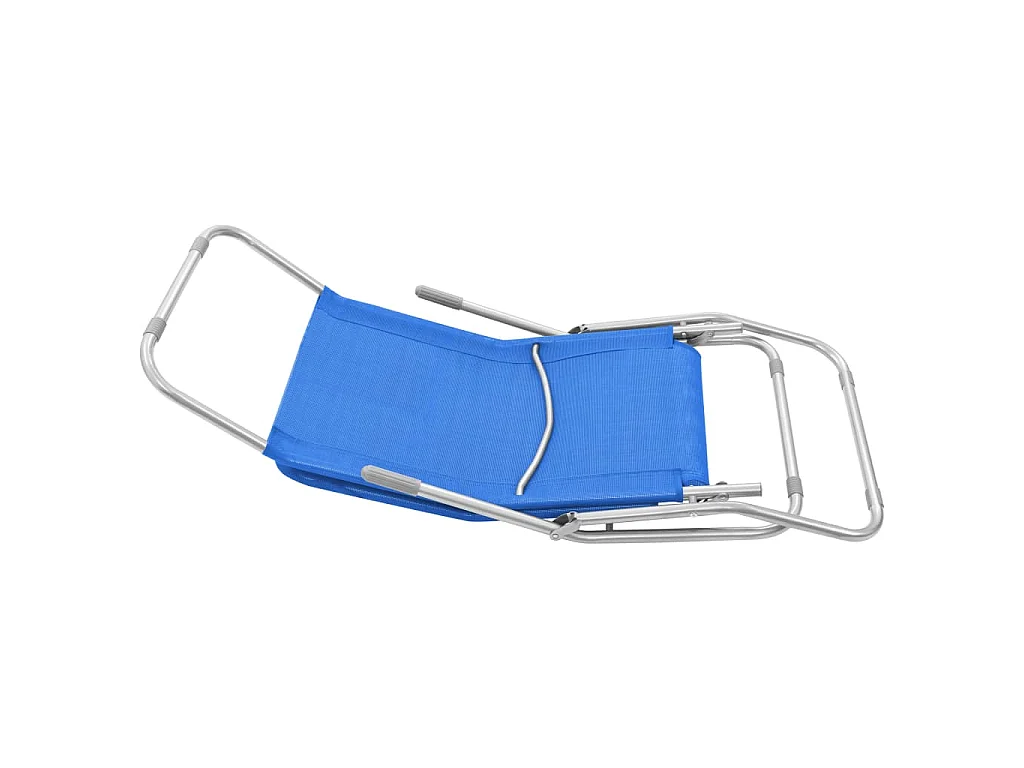 Tumbonas plegables 2 unidades textilene azul
