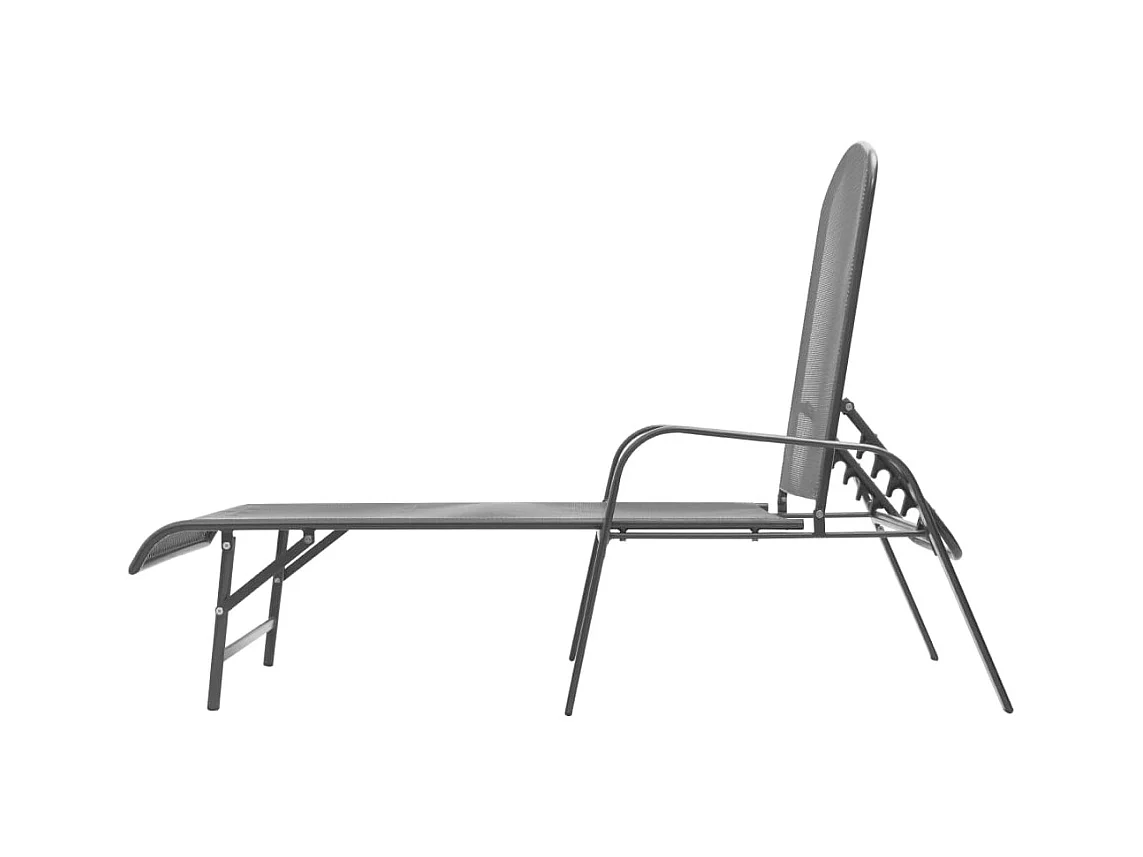 Sonnenliege Stahl Anthrazit