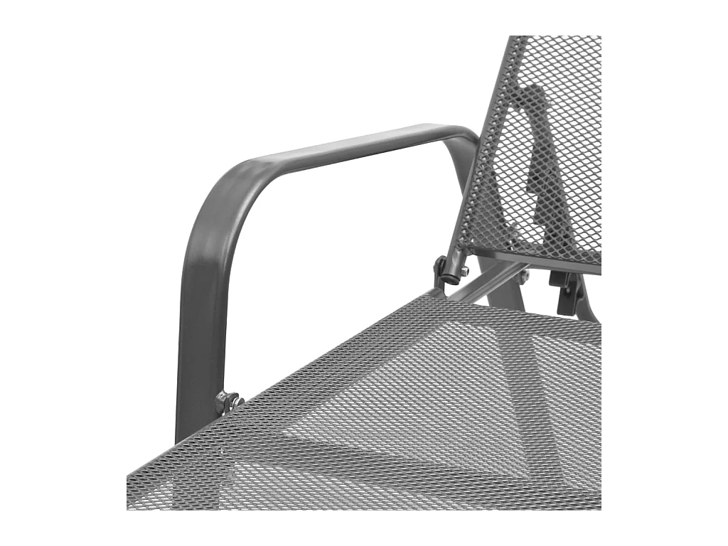 Sonnenliege Stahl Anthrazit