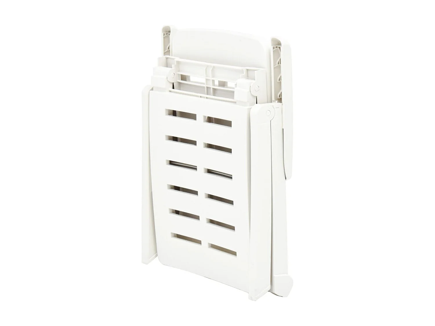 Chaise longue pliable Plastique Blanc