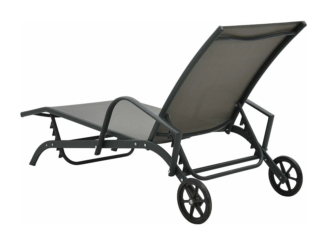 Chaise longue Acier et textilène