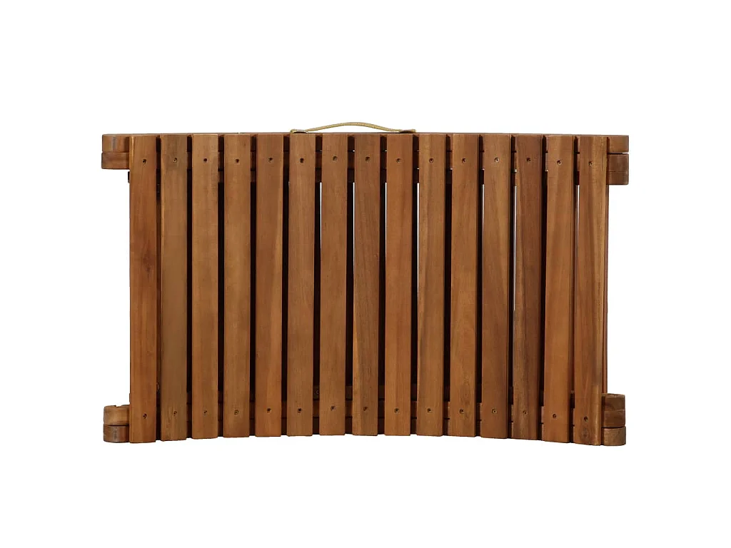Chaises longues crème Bois d'Acacia Massif