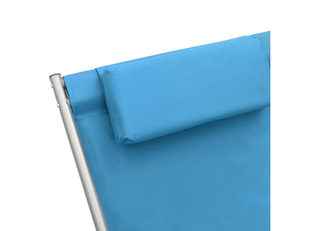 Sedie a Dondolo 2 pz in Acciaio Blu