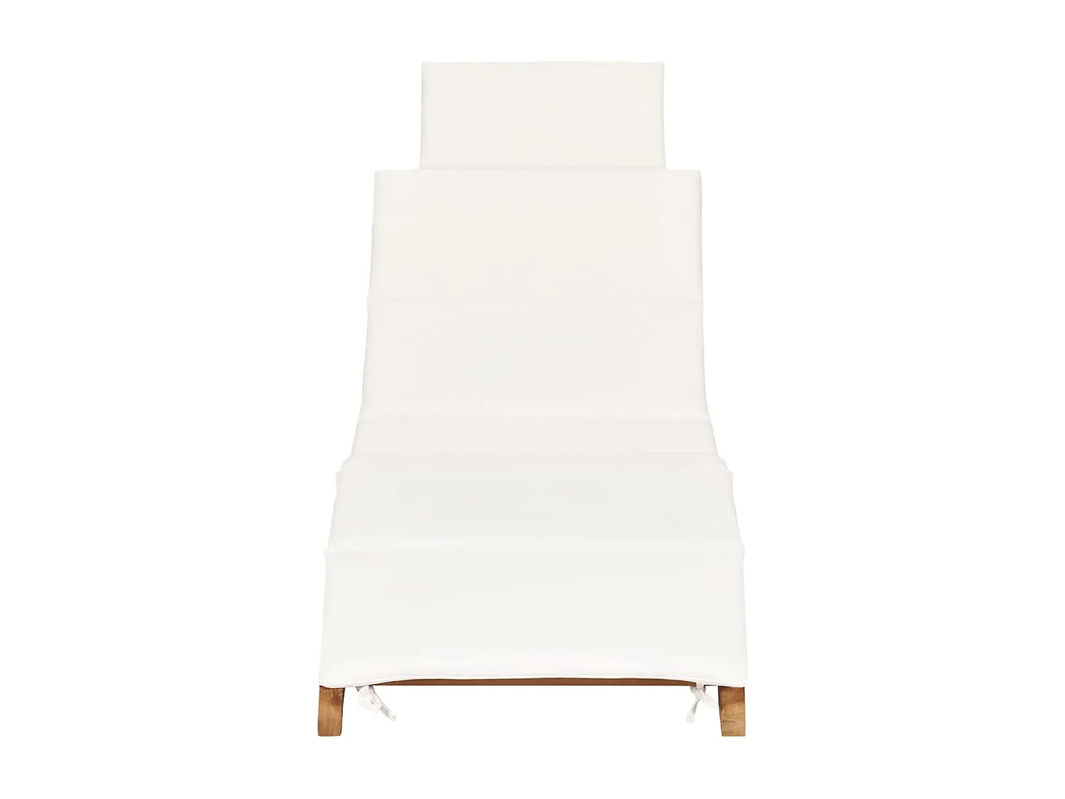 Chaises longues lot de 2 avec coussins Bois massif de teck