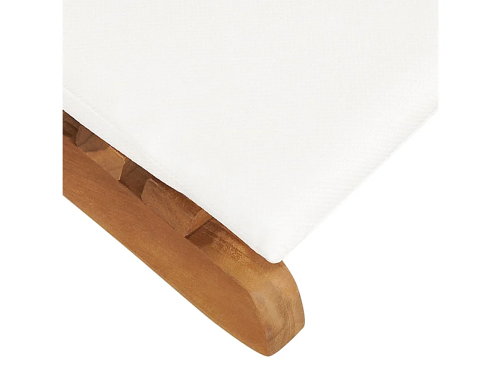 Chaises longues lot de 2 avec coussins Bois massif de teck