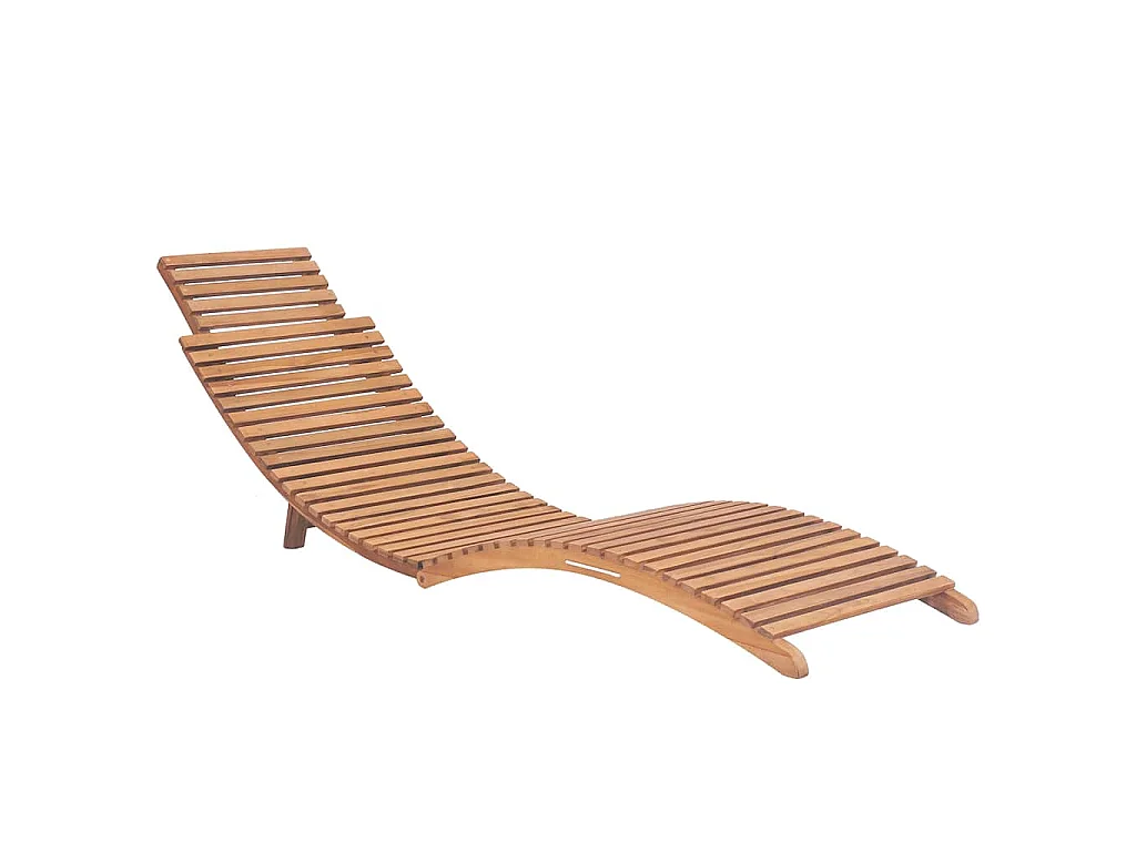 Chaises longues lot de 2 avec coussins Bois massif de teck