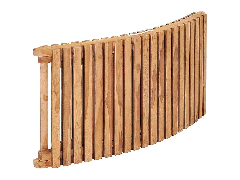 Chaises longues lot de 2 avec coussins Bois massif de teck