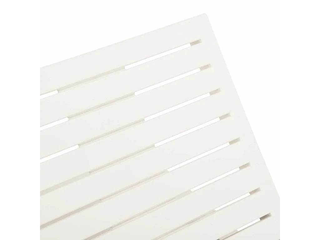 Chaise longue plastique blanc