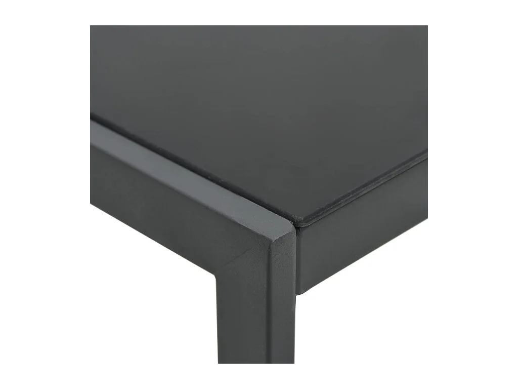 Sonnenliegen 2 Stk. mit Tisch Textilene und Stahl