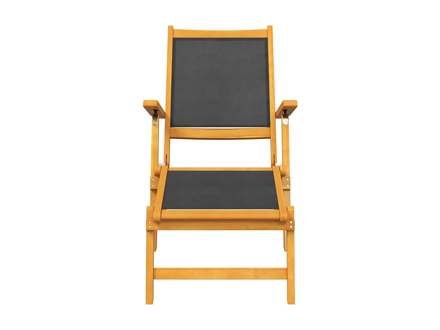 Terrasstoelen 2 st massief acaciahout en textileen