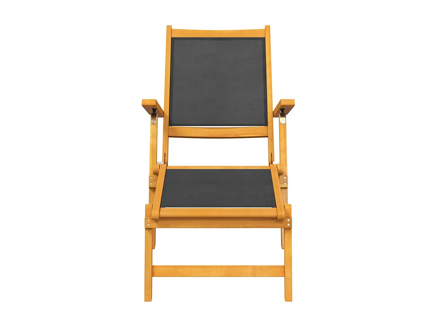 Terrasstoelen 2 st massief acaciahout en textileen