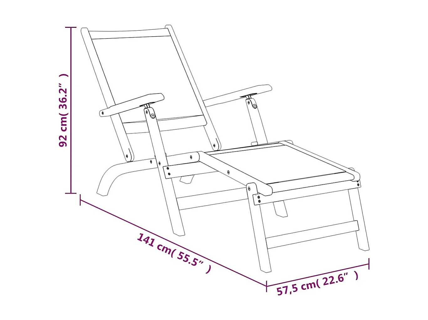 Terrasstoelen 2 st massief acaciahout en textileen