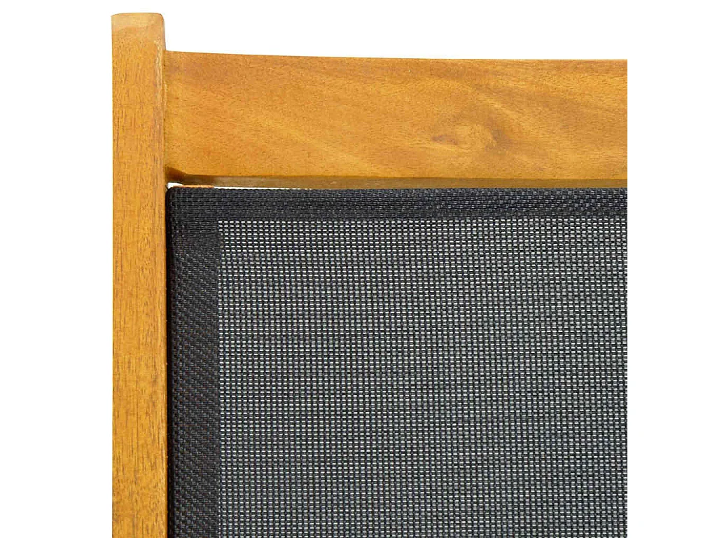 Cadeiras de terraço 2 pcs madeira de acácia maciça e textilene