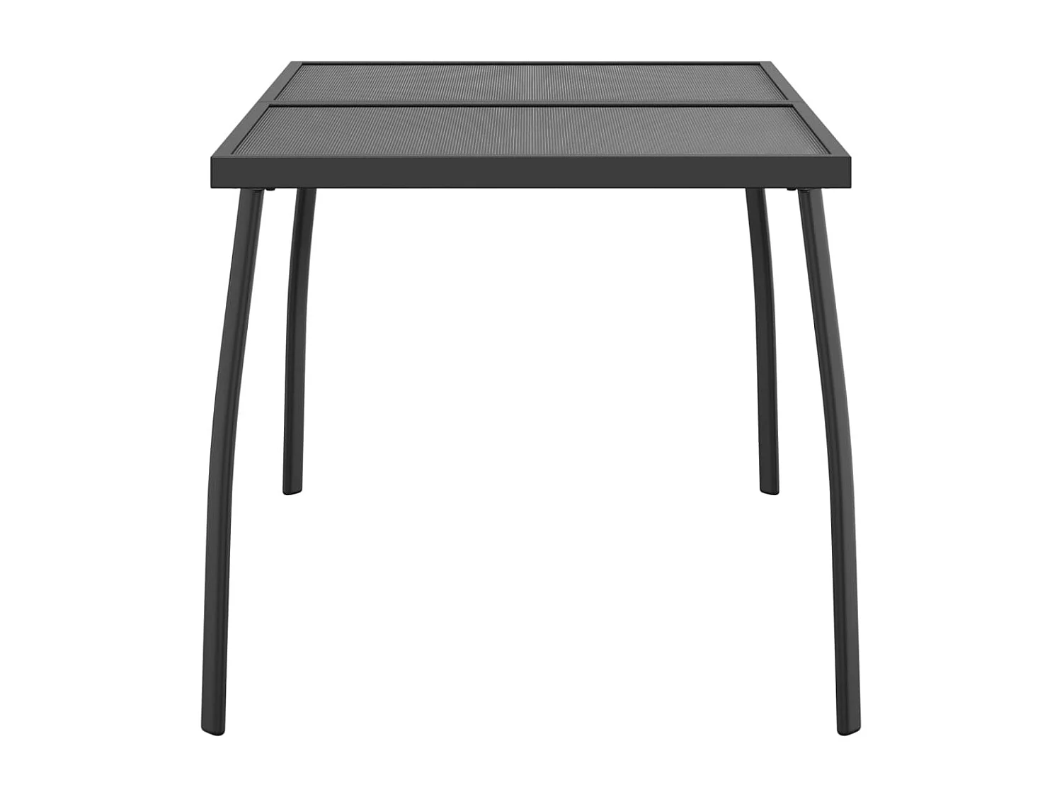 Gartentisch Anthrazit 110x80x72 cm Stahlgitter