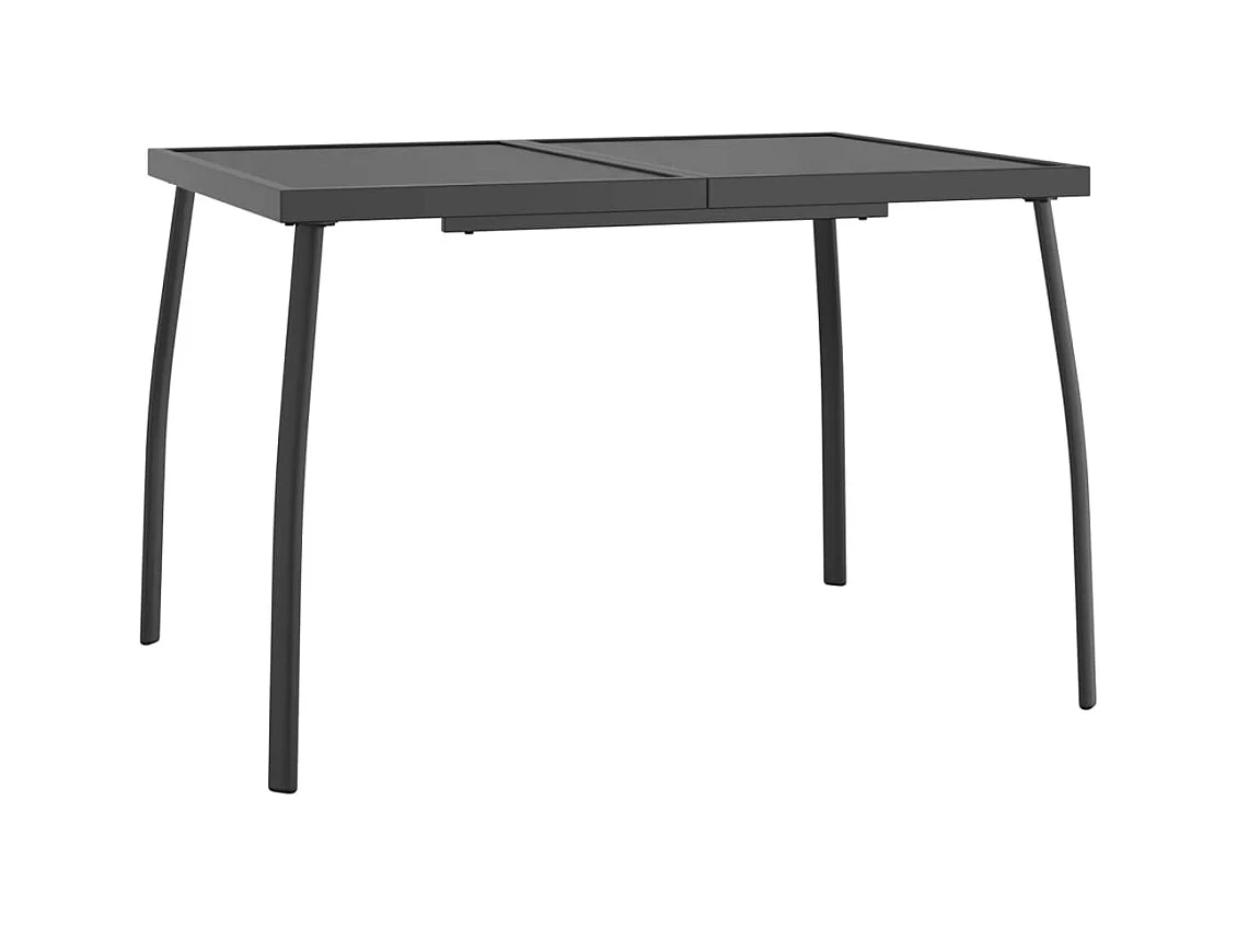 Tuintafel 110x80x72 cm staalgaas antracietkleurig