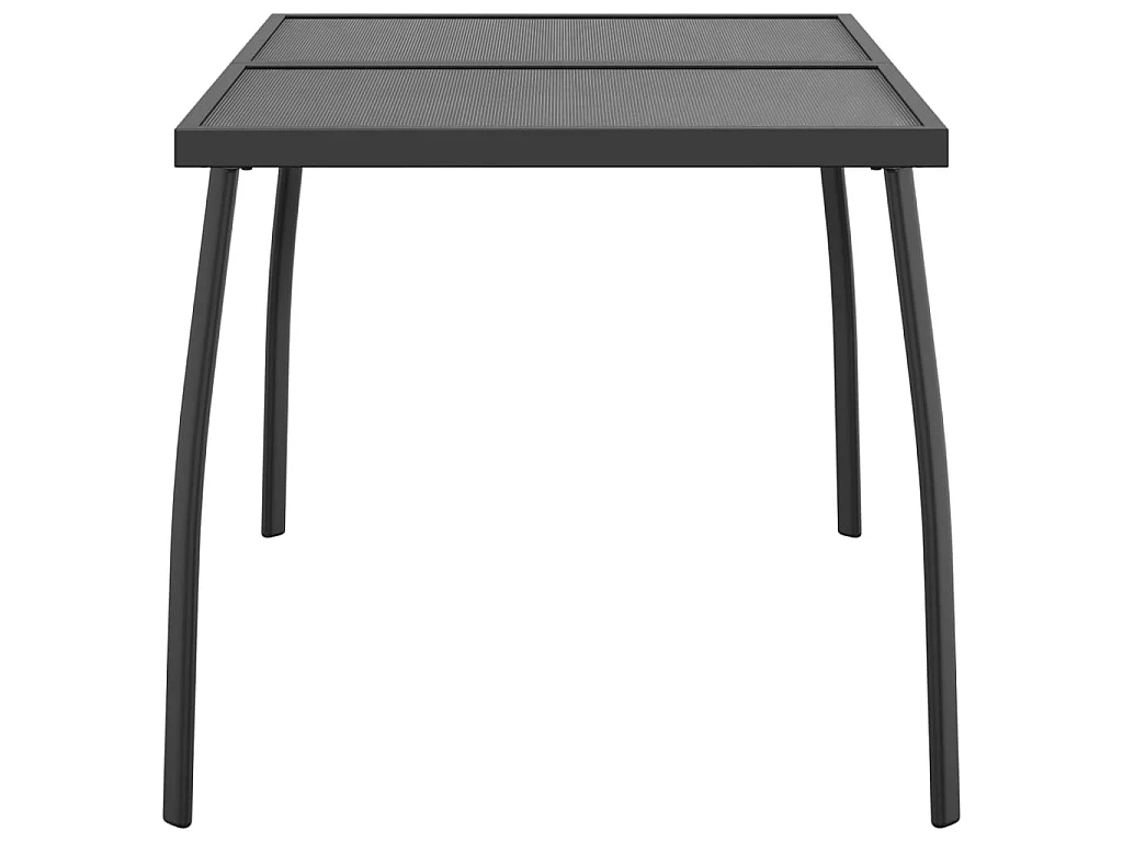 Mesa de jardín malla de acero gris antracita 110x80x72 cm