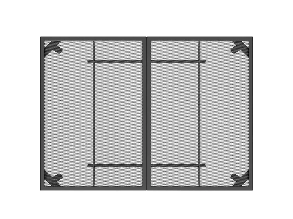 Mesa de jardín malla de acero gris antracita 110x80x72 cm