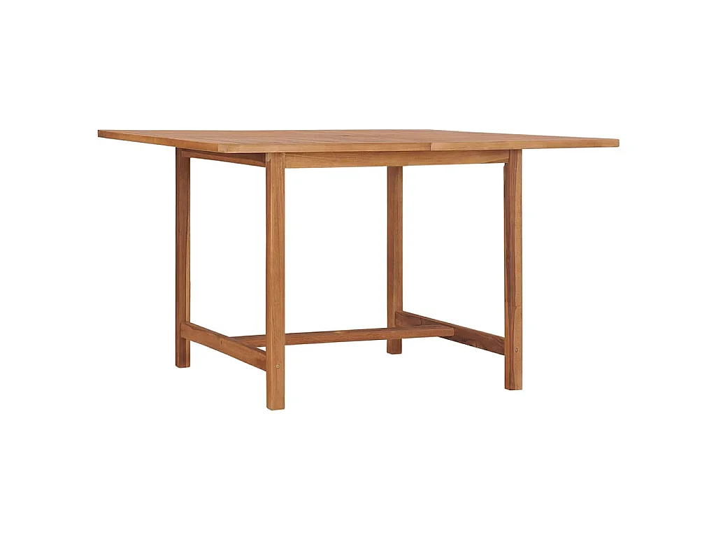 Tuintafel 110x110x75 cm massief teakhout