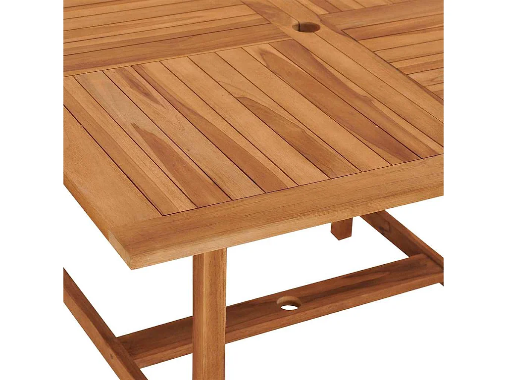 Tuintafel 110x110x75 cm massief teakhout
