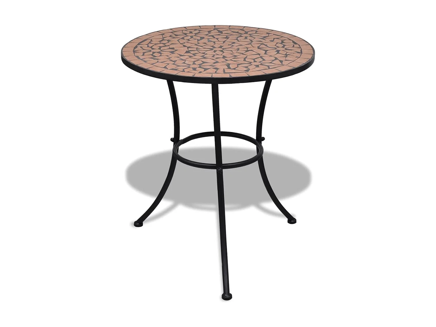 Bistrotafel 60 cm mozaïek terracottakleurig