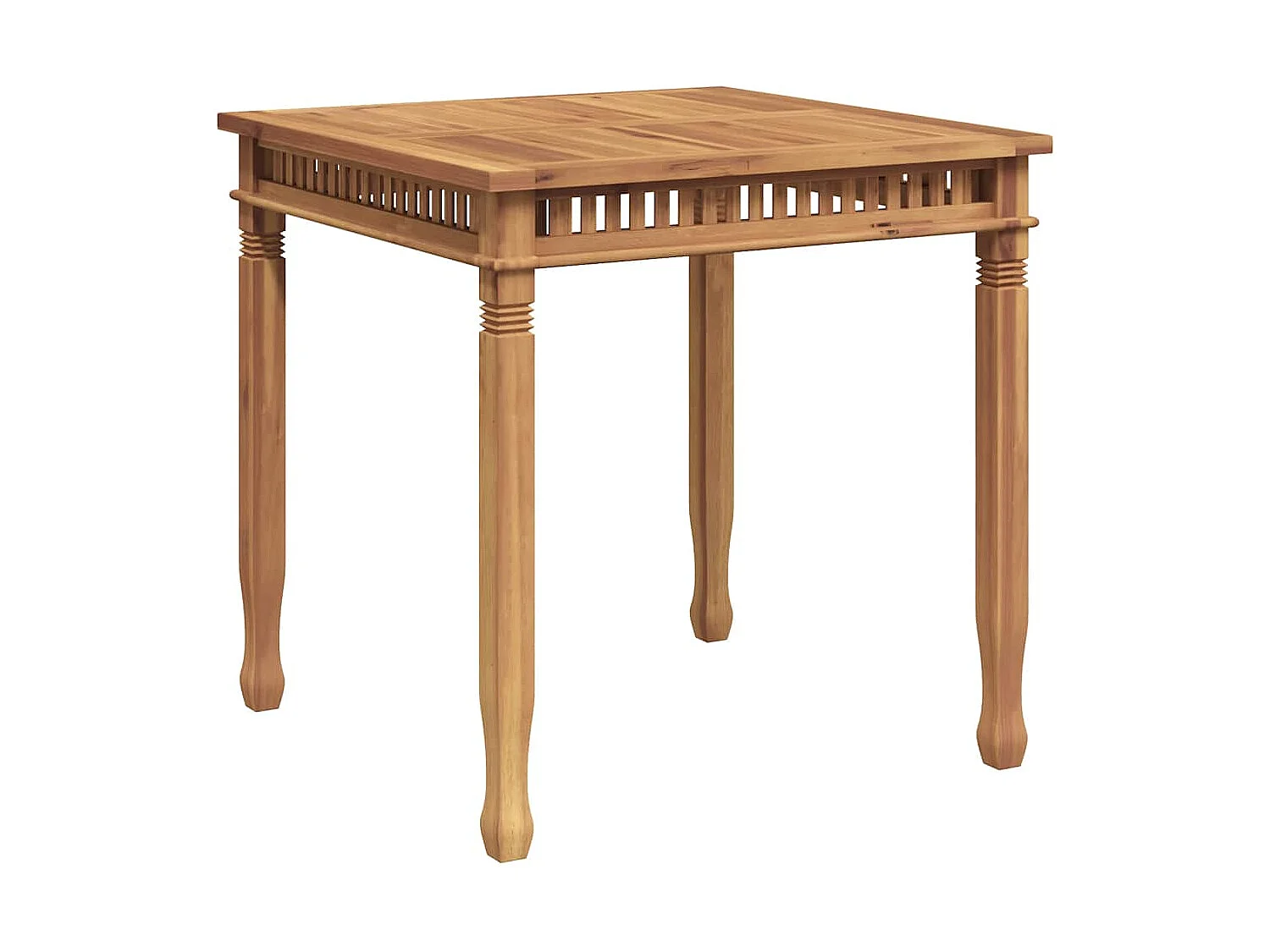 Garten-Esstisch 80x80x80 cm Massivholz Teak