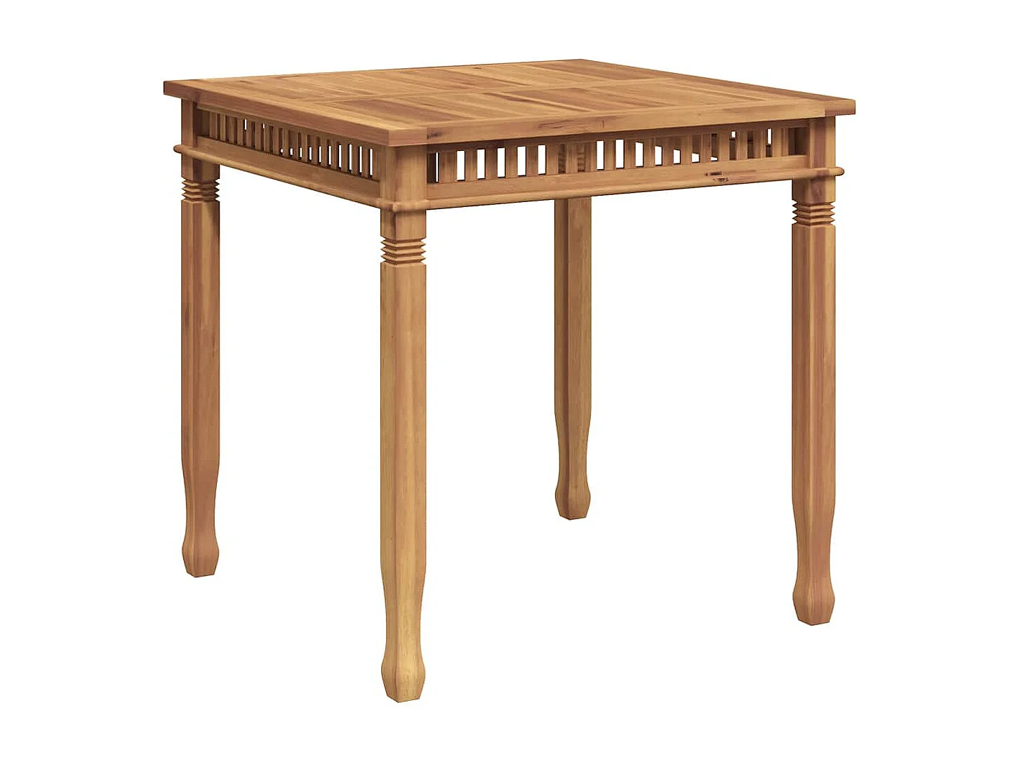 Garten-Esstisch 80x80x80 cm Massivholz Teak