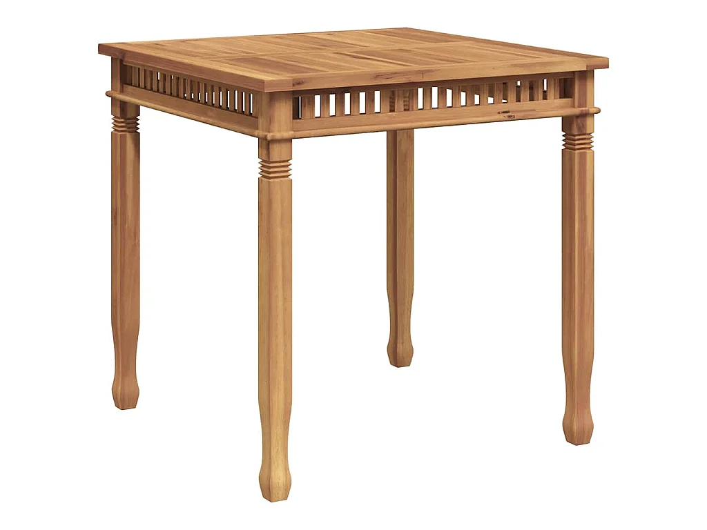 Mesa de jantar para jardim 80x80x80 cm madeira de teca maciça