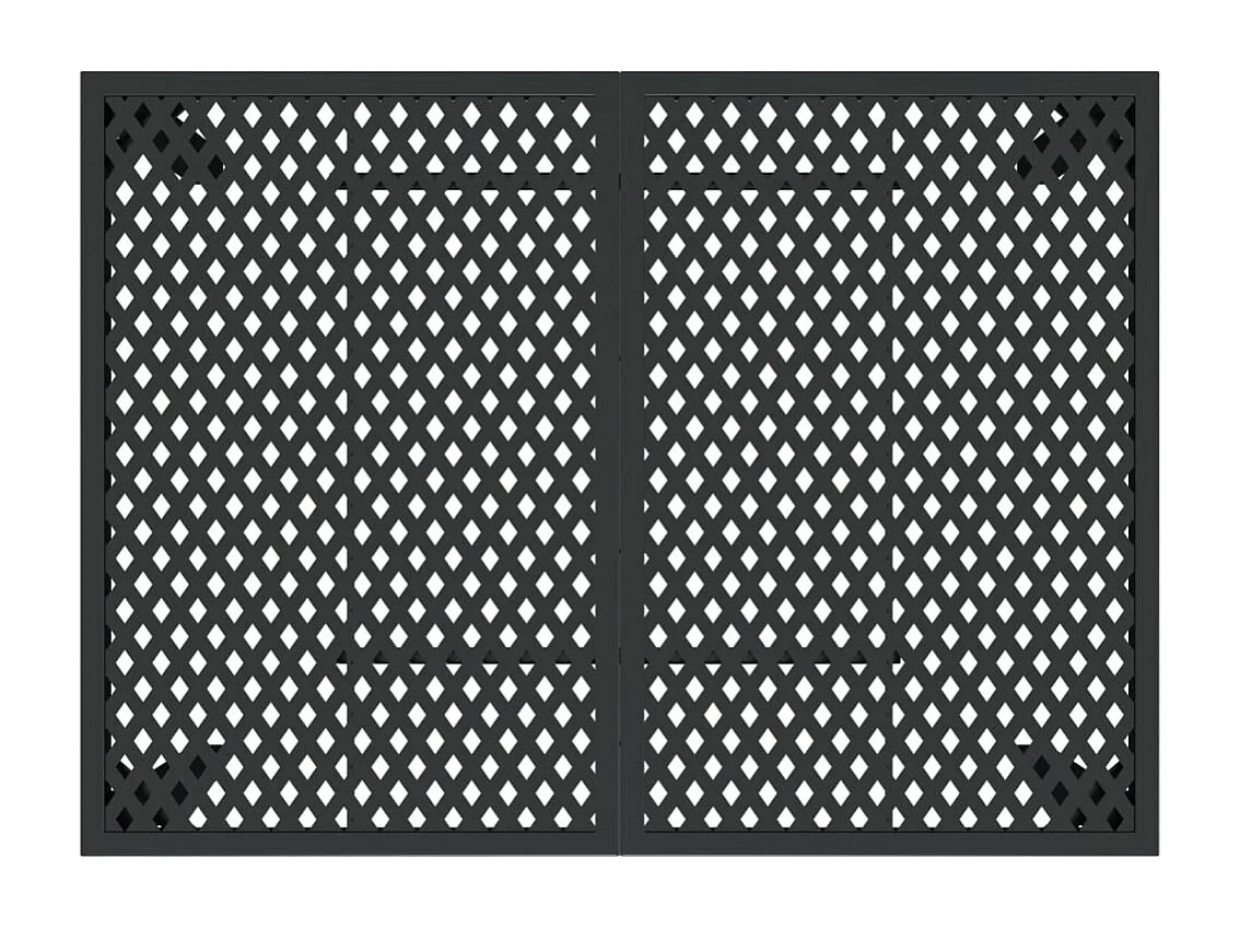 Mesa de jardim 110x80x72 cm aço antracite