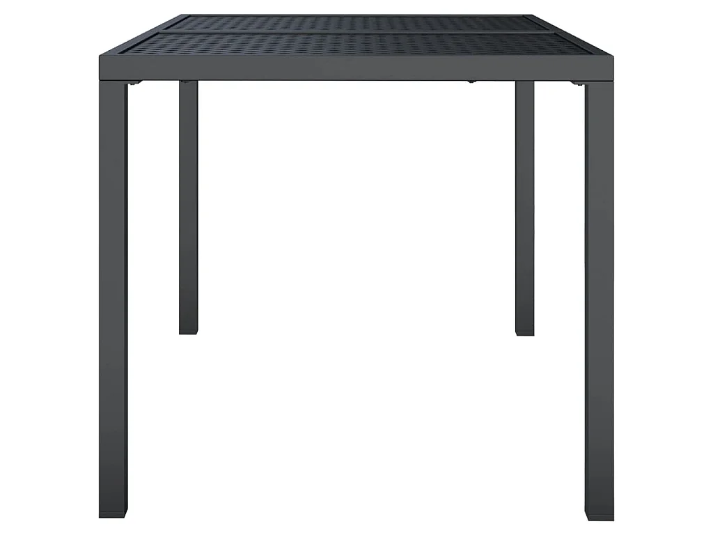 Gartentisch Anthrazit 110x80x72 cm Stahl