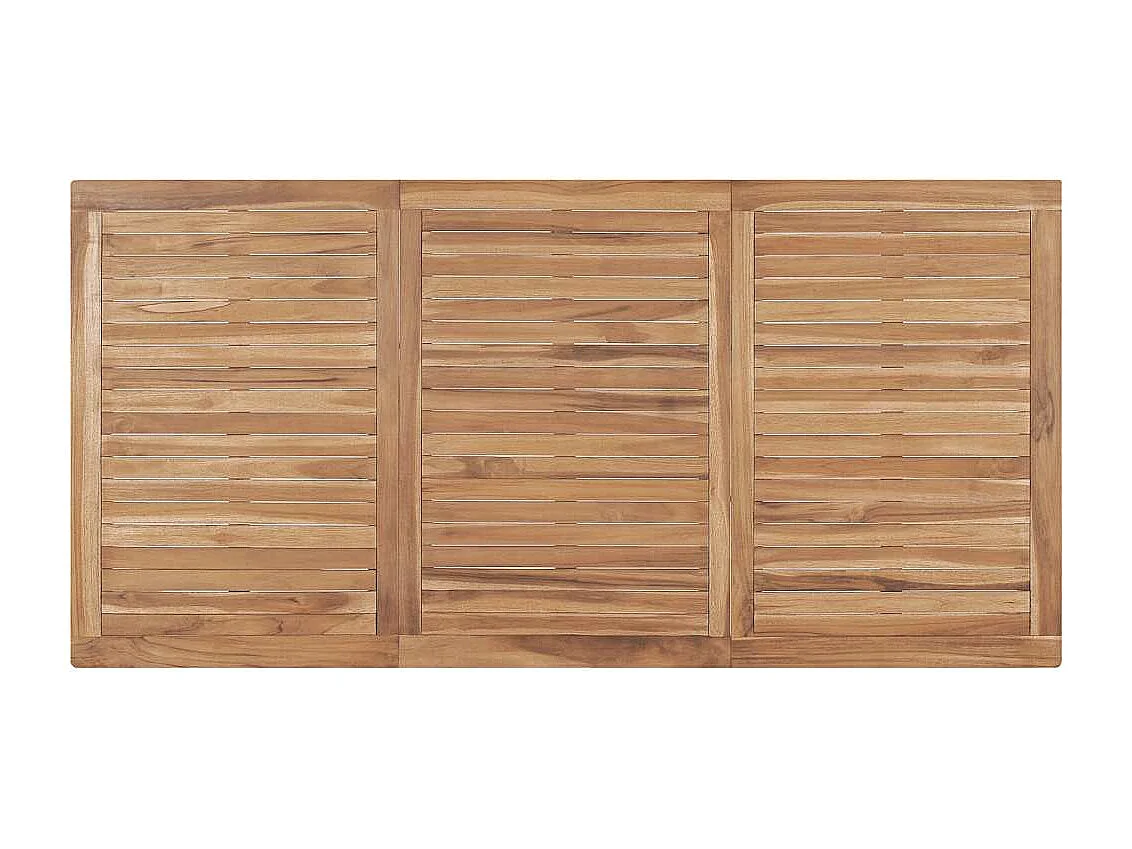 Garten-Esstisch 180x90x77 cm Massivholz Teak