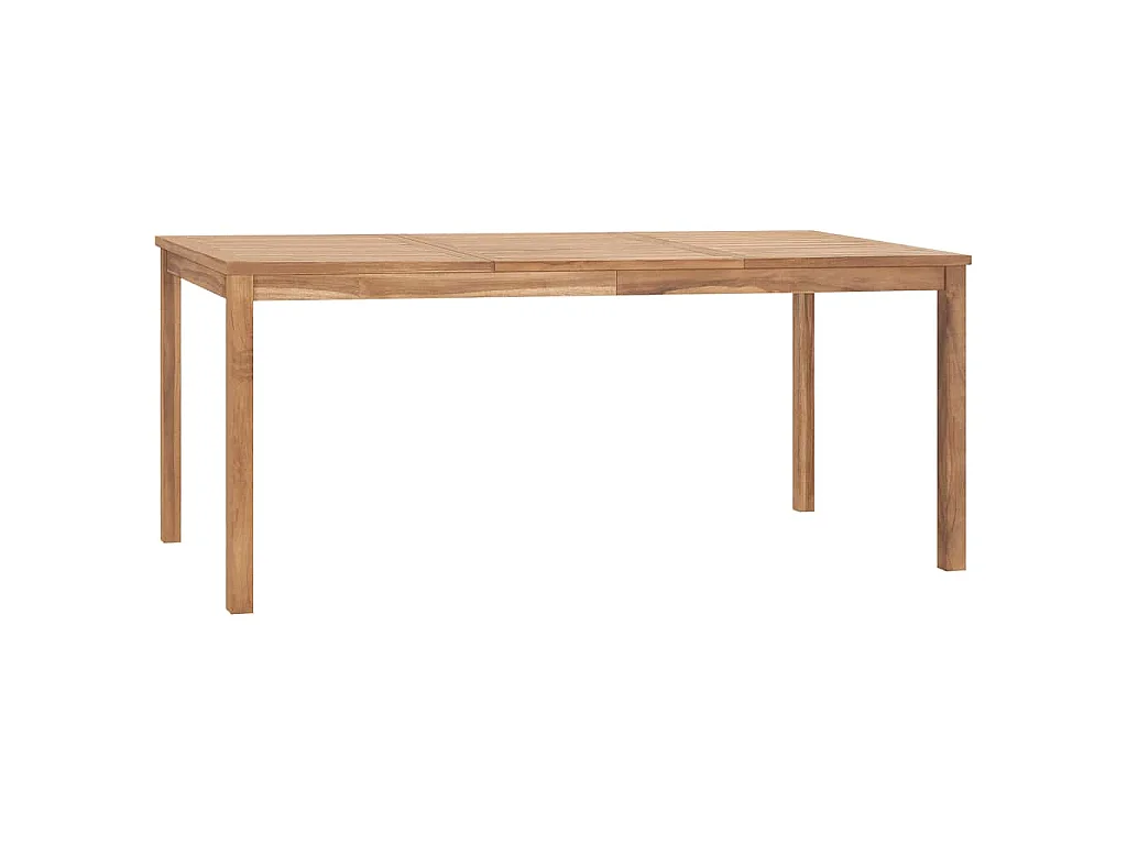 Garten-Esstisch 180x90x77 cm Massivholz Teak