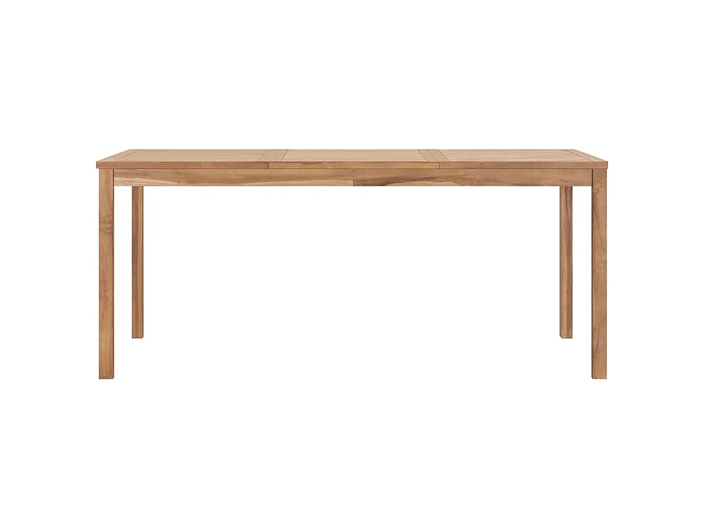 Garten-Esstisch 180x90x77 cm Massivholz Teak