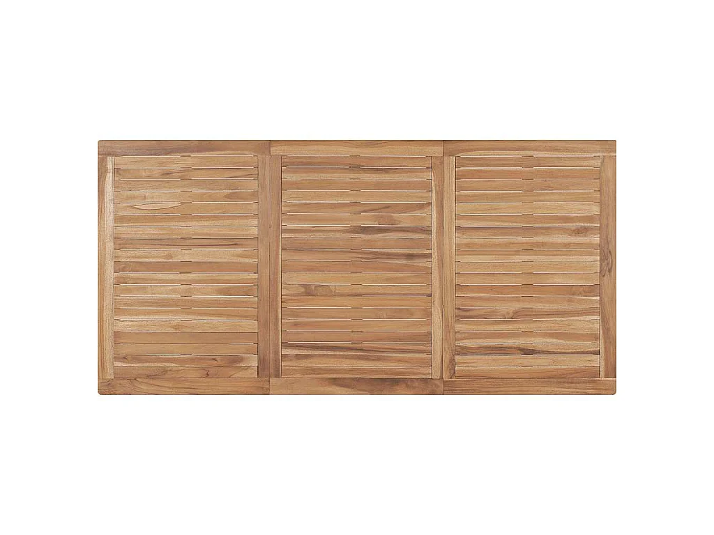 Garten-Esstisch 180x90x77 cm Massivholz Teak