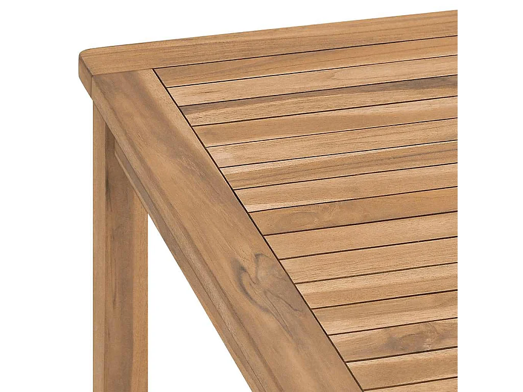 Garten-Esstisch 180x90x77 cm Massivholz Teak