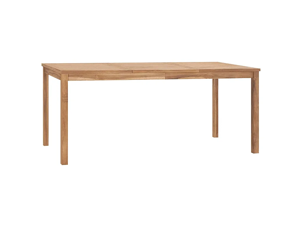 Garten-Esstisch 180x90x77 cm Massivholz Teak