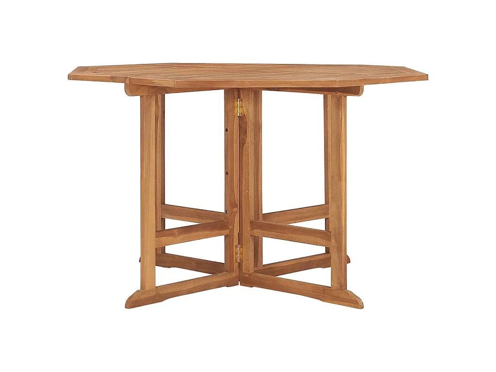 Tuintafel inklapbaar 110x110x75 cm massief teakhout