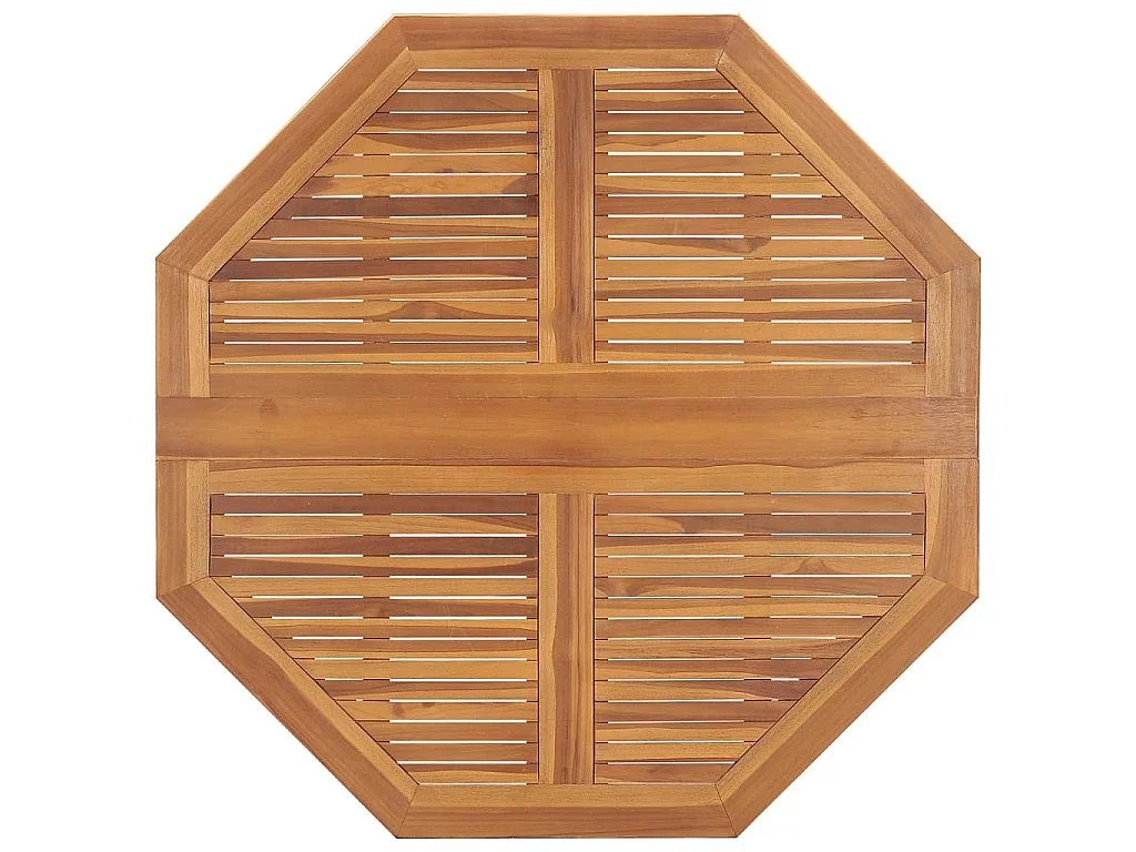 Tuintafel inklapbaar 110x110x75 cm massief teakhout