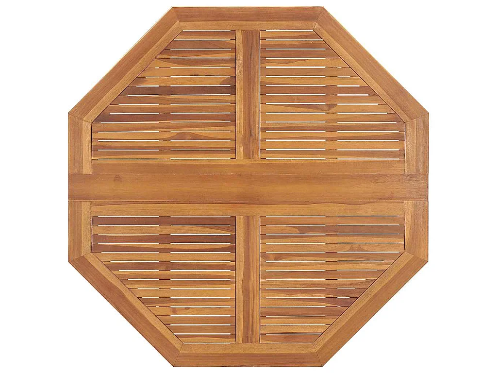 Tavolo da Giardino Pieghevole 110x110x75 cm in Massello di Teak