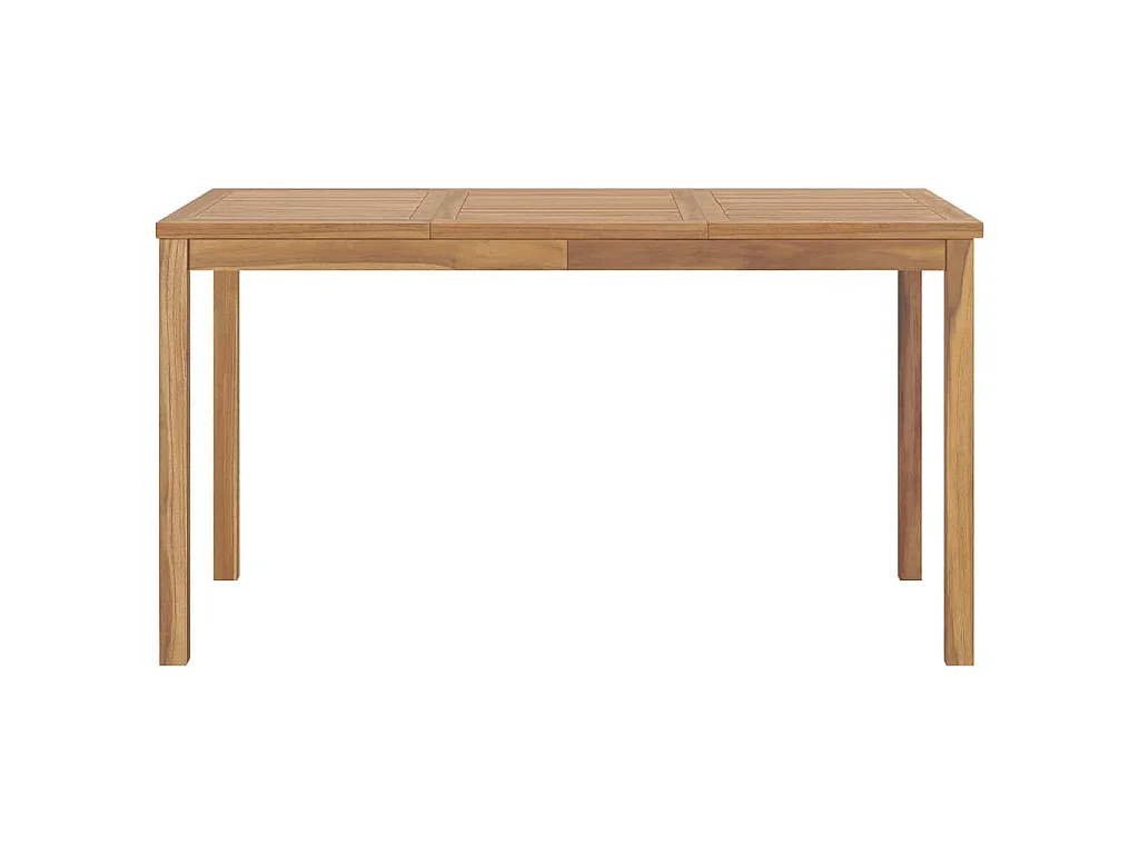 Table à dîner de jardin 140x80x77 cm Bois de teck solide