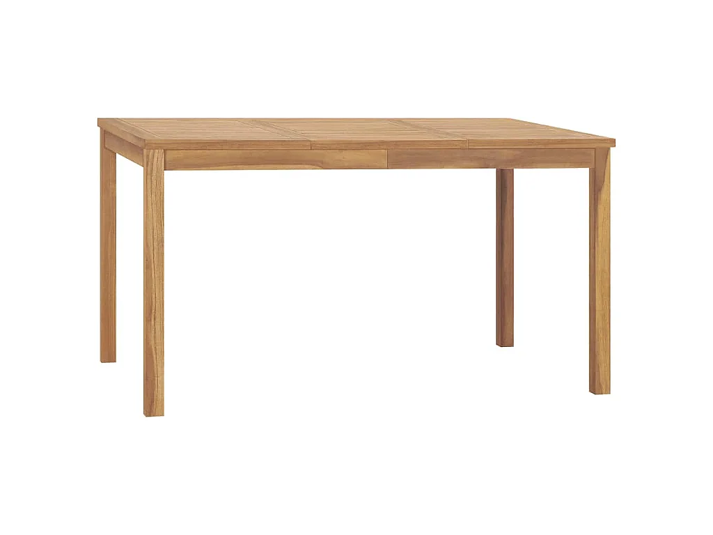 Table à dîner de jardin 140x80x77 cm Bois de teck solide