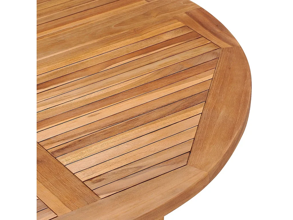 Table à dîner de jardin pliable Ø110x75 cm Bois massif de teck