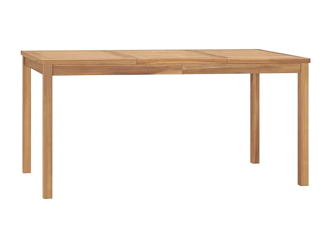 Table à dîner de jardin 160x80x77 cm Bois de teck solide