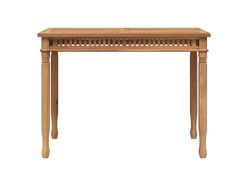 Table à manger de jardin 110x65x80 cm bois de teck solide