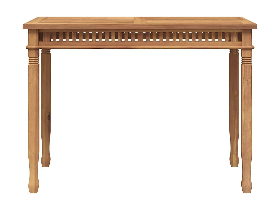 Table à manger de jardin 110x65x80 cm bois de teck solide