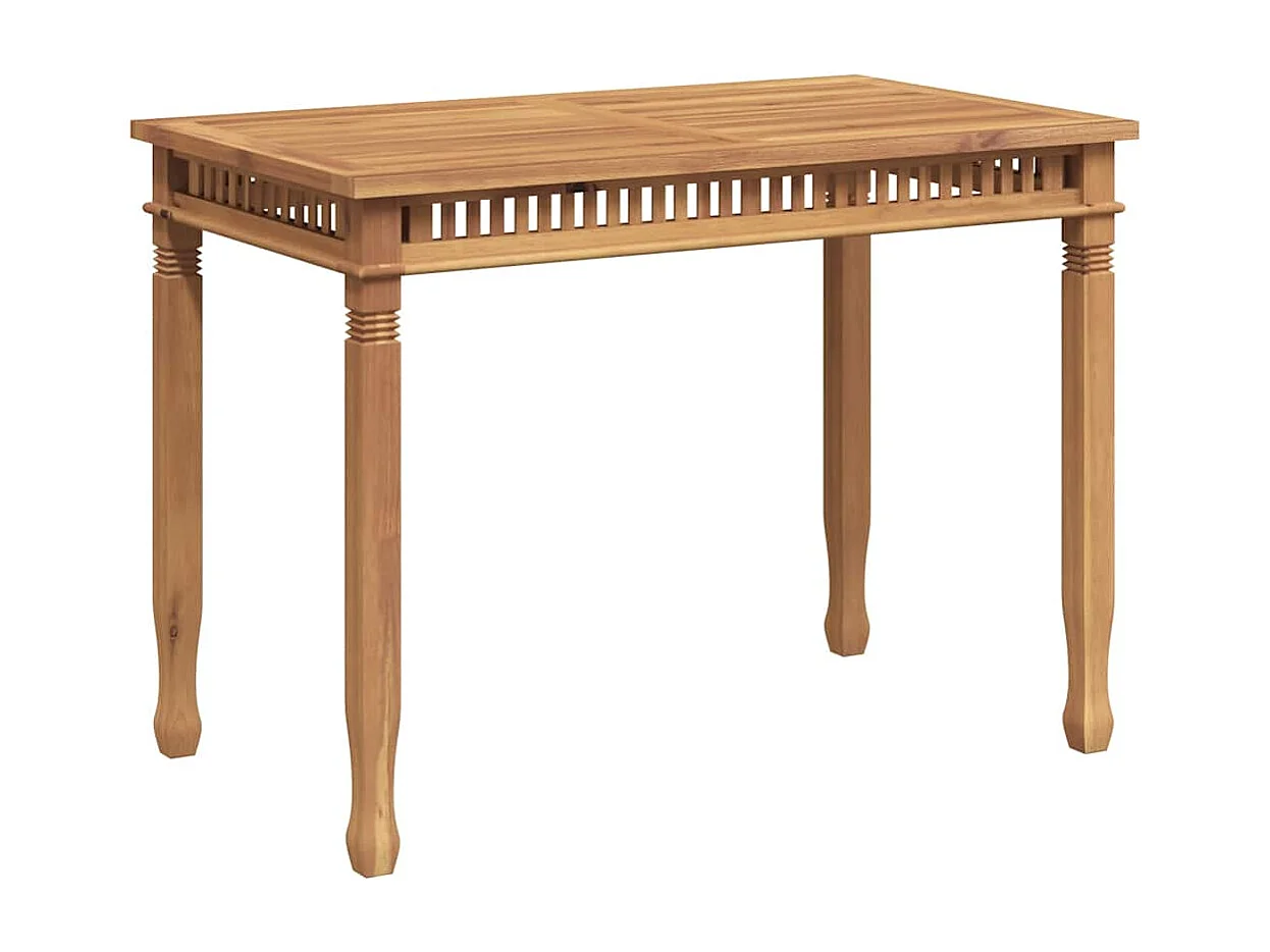 Table à manger de jardin 110x65x80 cm bois de teck solide