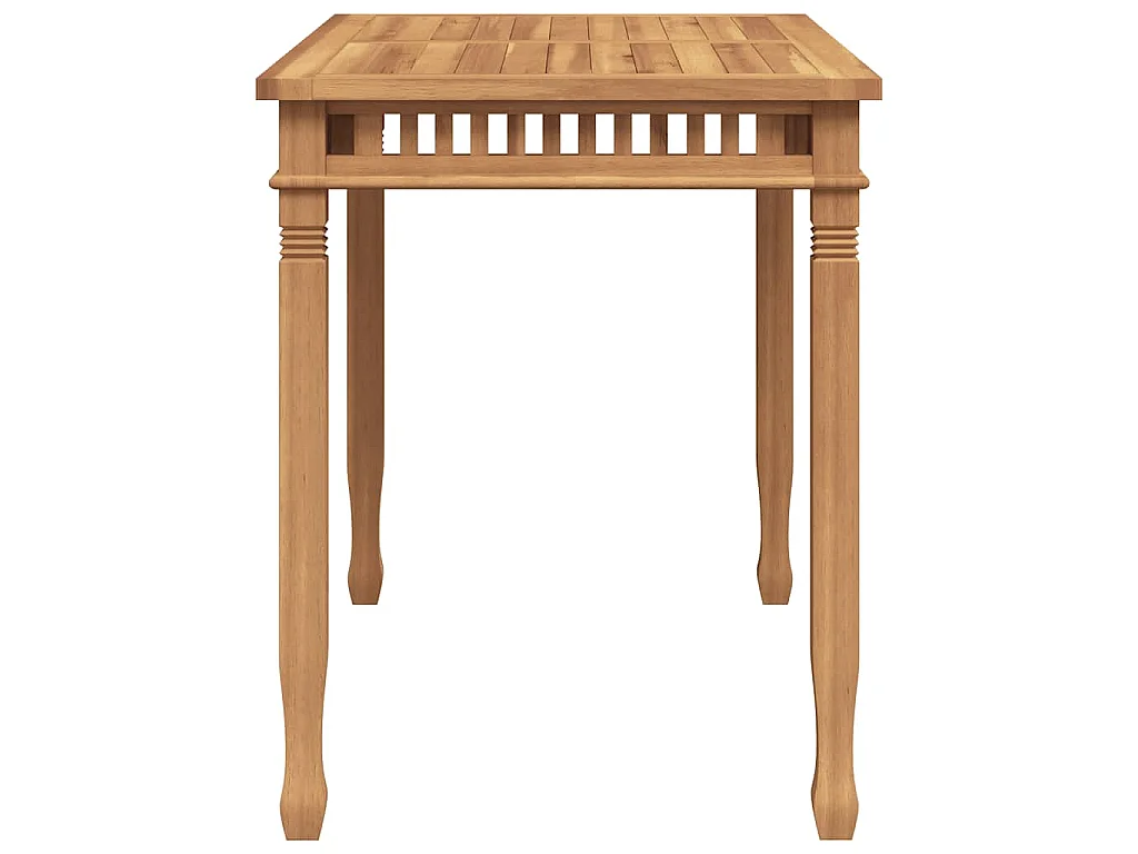 Table à manger de jardin 120x65x80 cm bois de teck solide