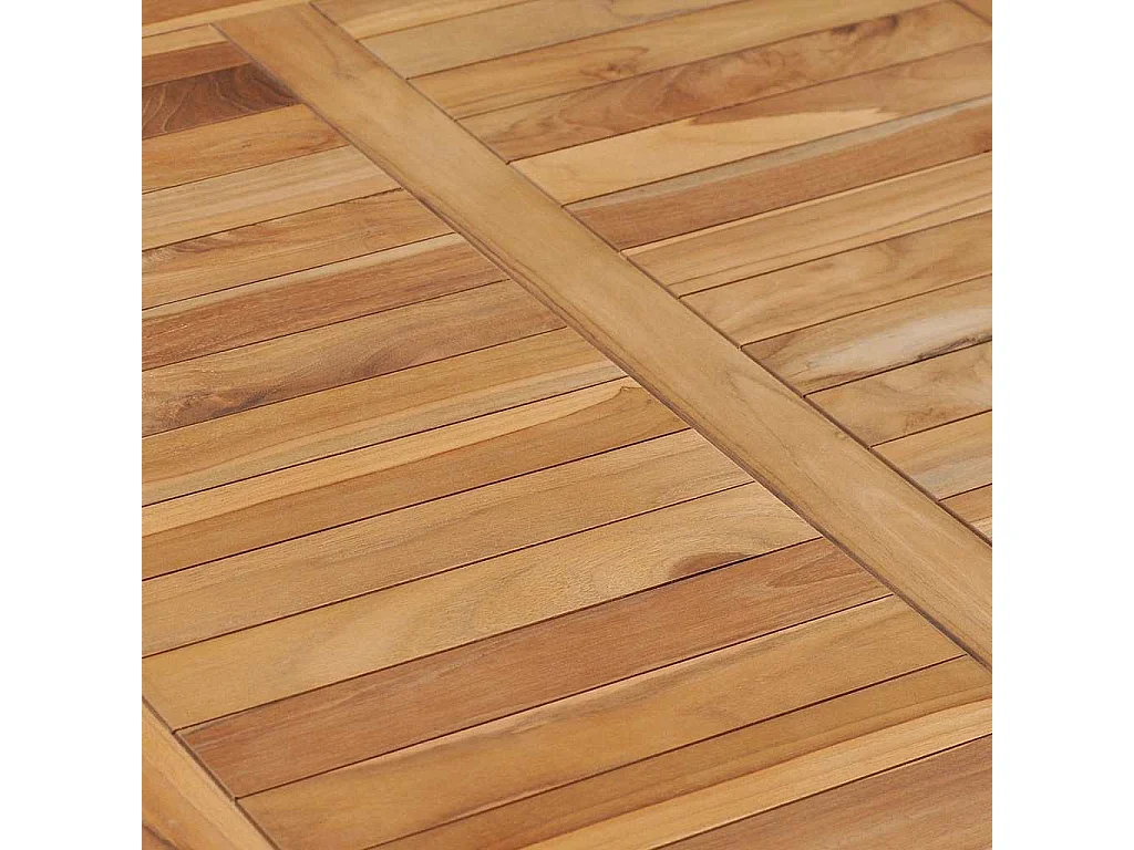 Table à manger de jardin 120x65x80 cm bois de teck solide