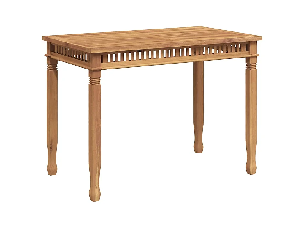 Table à manger de jardin 120x65x80 cm bois de teck solide